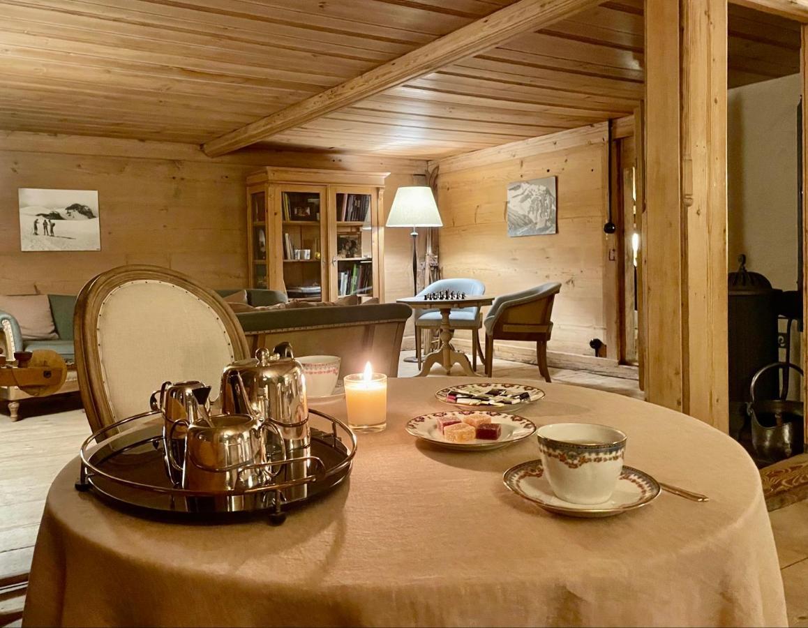 Alpen Charme - Chalet D'Hotes Et Spa Gsteig Bagian luar foto