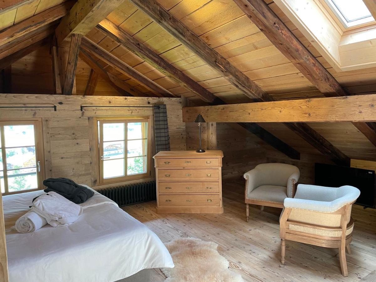 Alpen Charme - Chalet D'Hotes Et Spa Gsteig Bagian luar foto